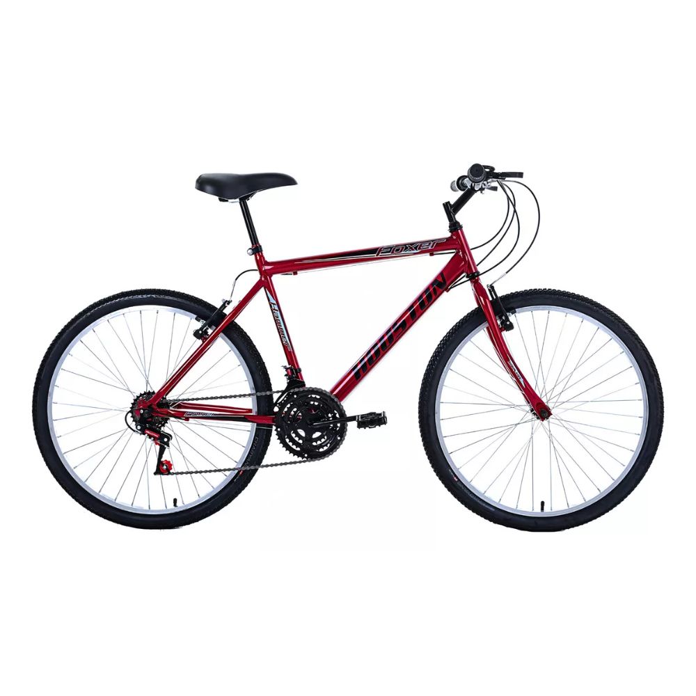 Bicicleta Houston Foxer Hammer Aro 26 Aço Carbono 21 Marchas Vermelha