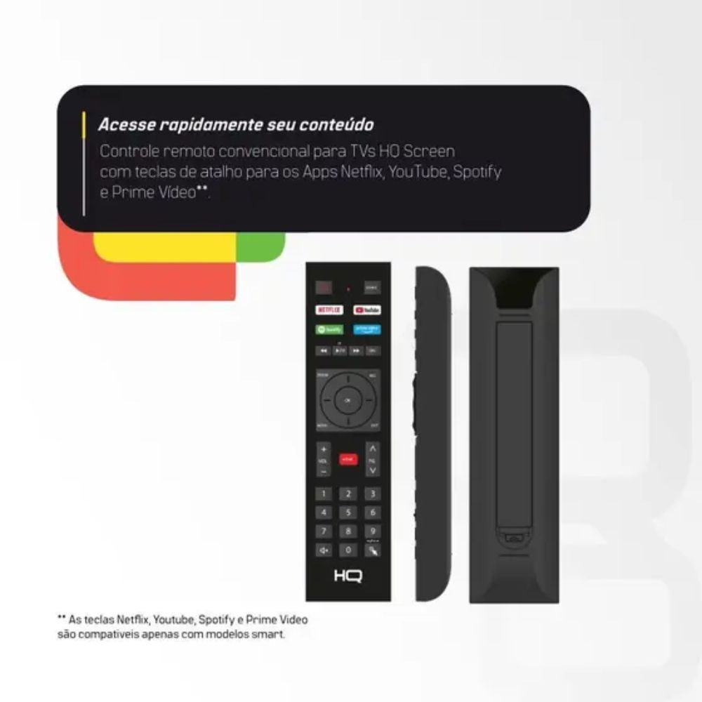 Smart TV 50" HQ 4K 3 HDMI 2 USB WI-FI Android 11