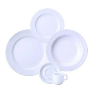 Aparelho de Jantar e Chá Oxford 20 Peças TB Branco AE20-5002