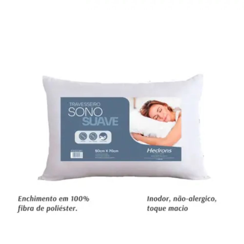 Travesseiro Hedrons Sono Suave 50x70 cm - Imagem 3