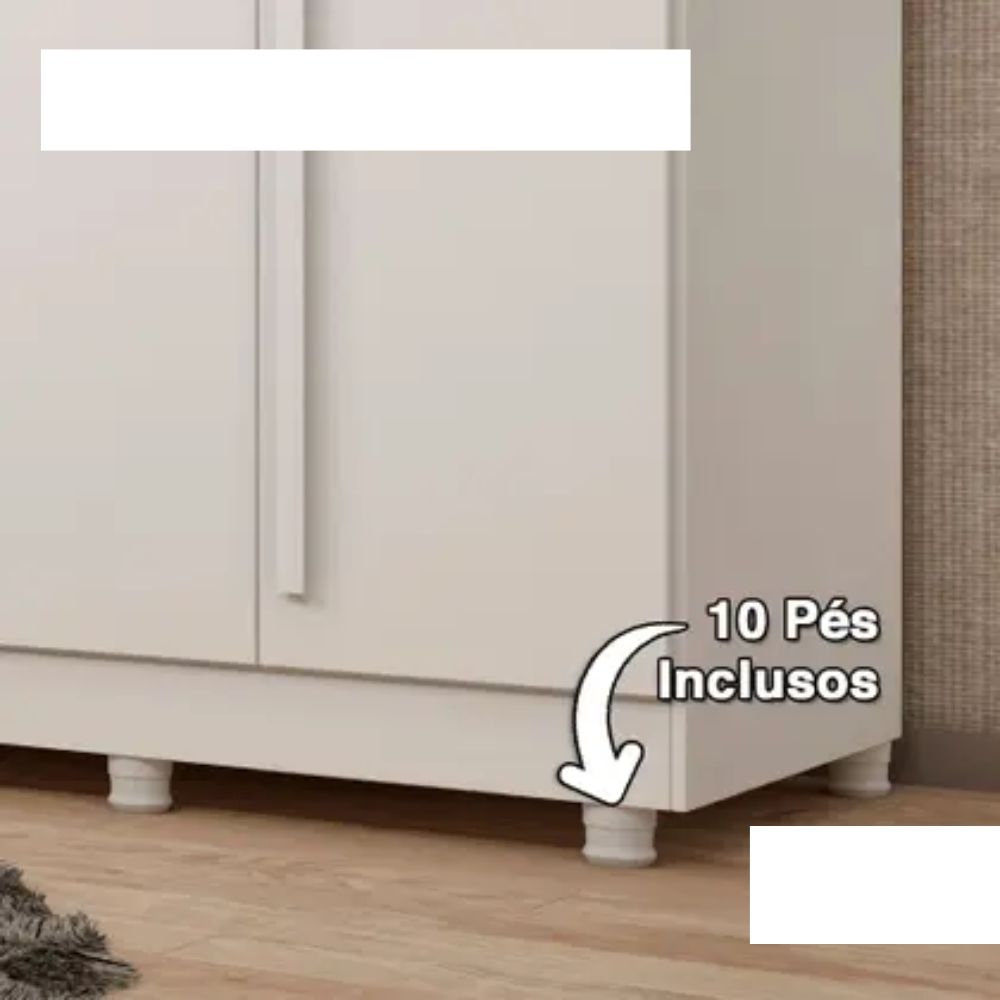 Guarda Roupa Sevila com 6 Portas 8 Gavetas Tcil - Imagem 6