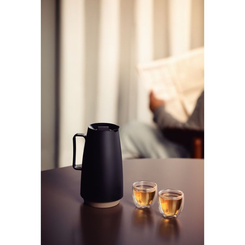 Bule Térmico Tramontina Exata em Plástico Preto com Ampola de Vidro 500 ml - Imagem 5