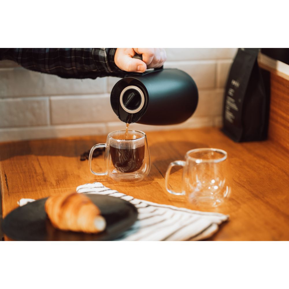 Bule Térmico Tramontina Exata em Plástico Preto com Ampola de Vidro 500 ml - Imagem 10