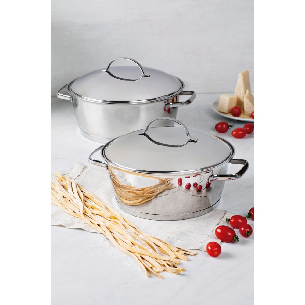 Caçarola Rasa Tramontina Allegra em Aço Inox com Fundo Triplo 24 cm 4,2 L - Imagem 6