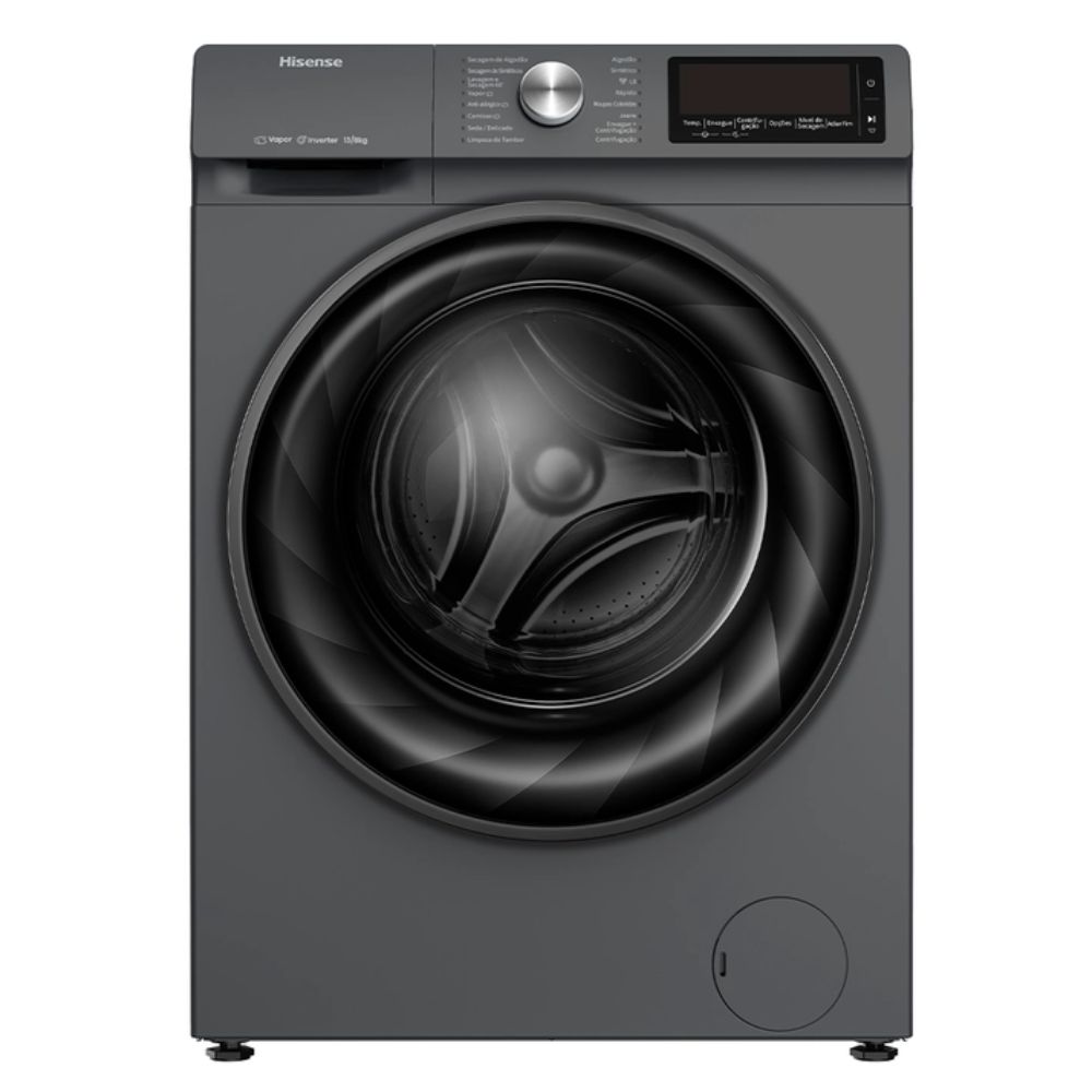 Lava e Seca Hisense 13Kg Steam, com 13 Programas de Lavagem - WD5Q13