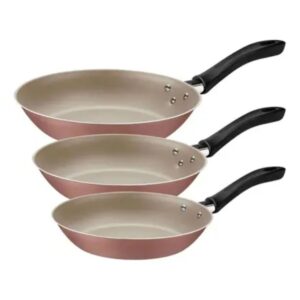 Jogo Frigideiras 3 Peças Marrom Linz Antiaderente Tramontina