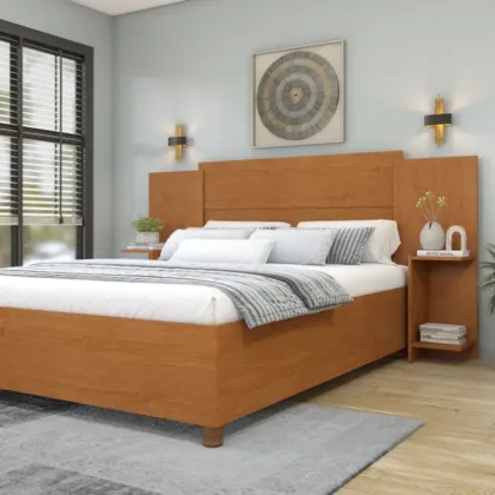 Cabeceira Box Casal Painel Ajustável Arizona - Tcil Móveis - Imagem 4