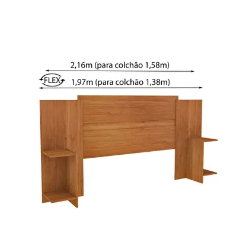 Cabeceira Box Casal Painel Ajustável Arizona - Tcil Móveis - Imagem 2