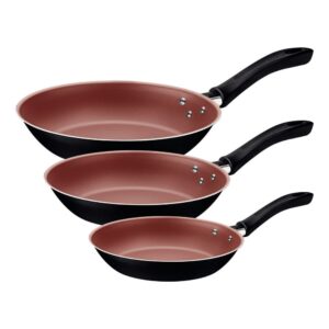 Jogo de Frigideiras Tramontina Linz - Antiaderente Starflon Max - Preto