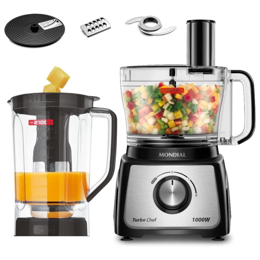 Multiprocessador Mondial MPN-01-B 5 em 1 1000W Preto