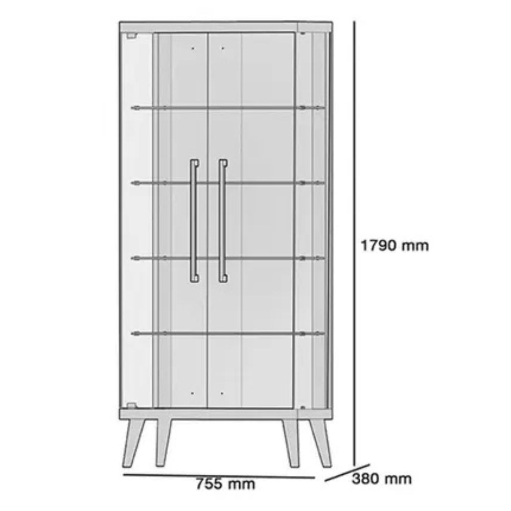 Cristaleira Imcal Tiffany 22881 Nature - Imagem 2