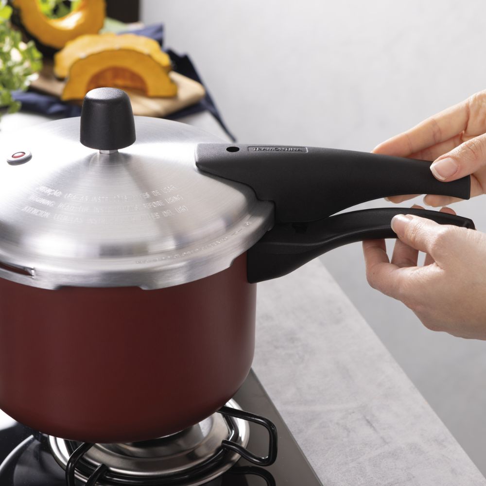 Panela de Pressão Tramontina Vancouver Effect 4,5L Vermelha - Imagem 8