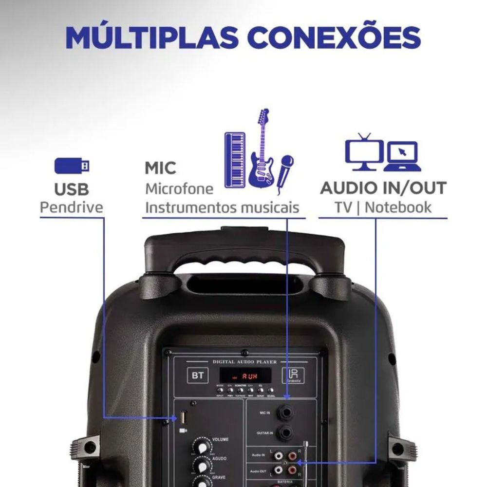 Caixa Amplificada Mondial Connect Power II CM-550 - Imagem 3