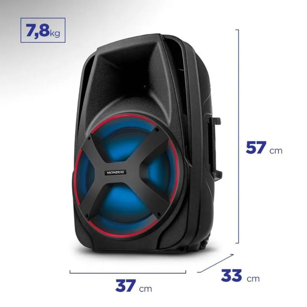 Caixa Amplificada Mondial Connect Power II CM-550 - Imagem 6