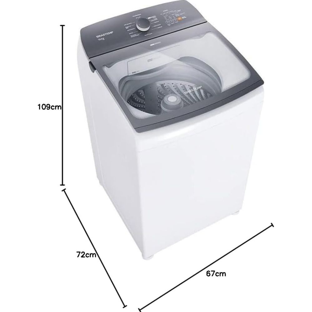 Lavadora de Roupas Brastemp 14kg BWJ14AB Branca - Imagem 8