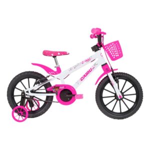 Bicicleta Cairu Aro 16 Mtb Feminino C-high Pro Branco/rosa