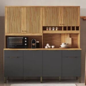 Cozinha Compacta 8 Portas 2 Gavetas Ronipa Concord