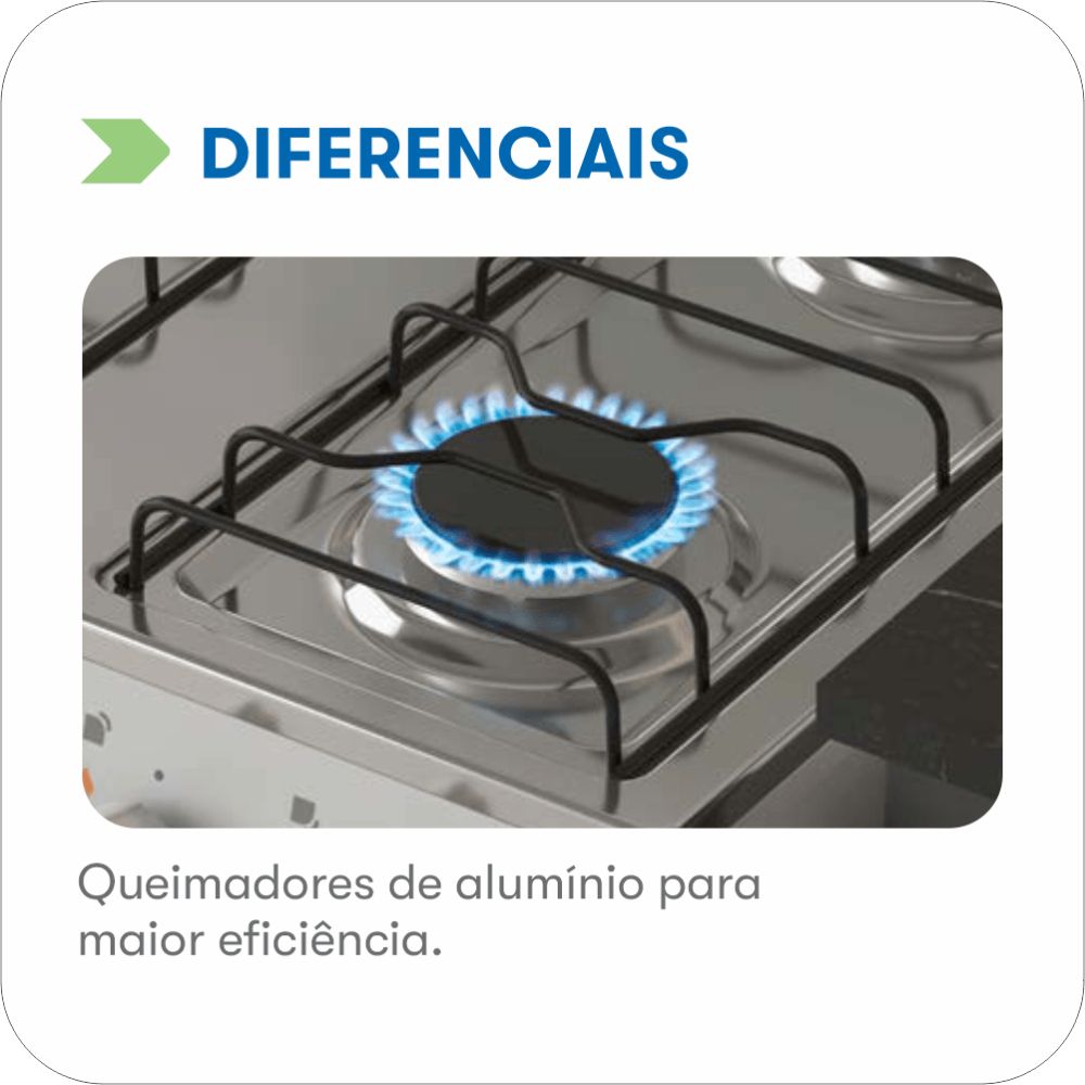 Fogão Itatiaia Star Clean New 4 Bocas Branco - Imagem 10