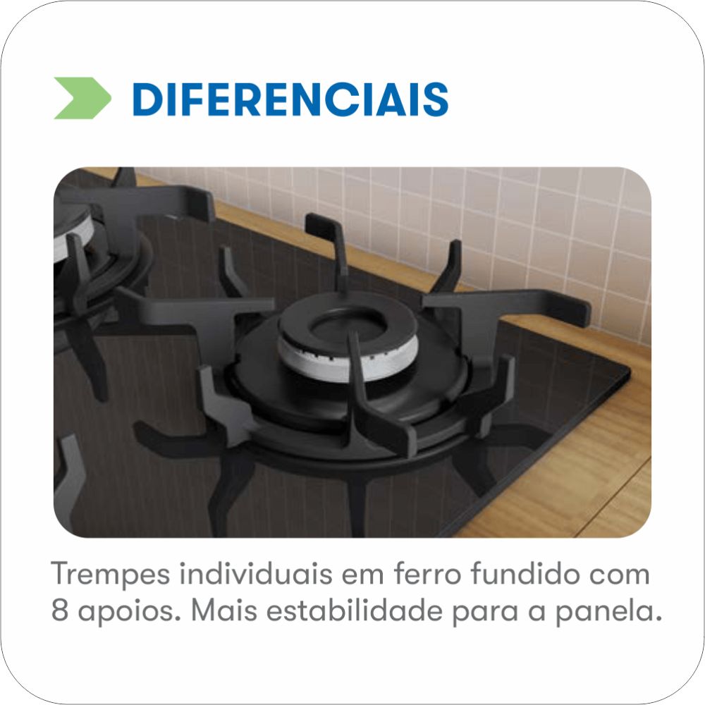 Cooktop Itamaster 4 Bocas Preto - Imagem 11