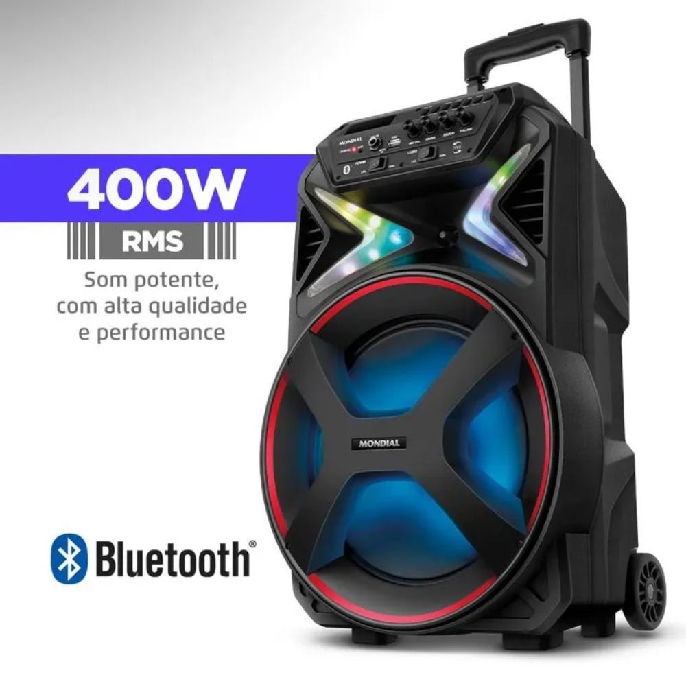 Caixa de Som Amplificada Mondial Connect Light CM-400 - Imagem 2