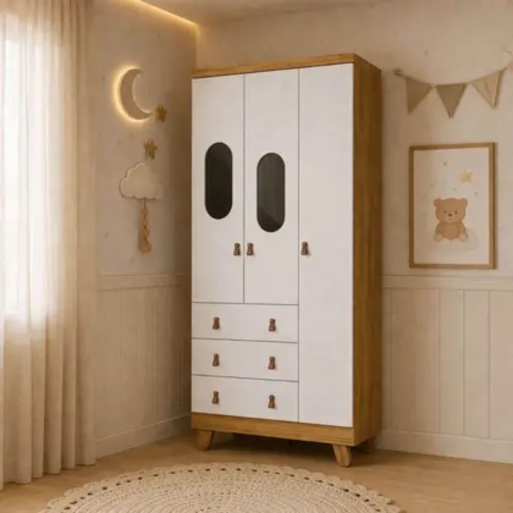 Guarda-Roupa Infantil Pingo 3 Portas - Imagem 2