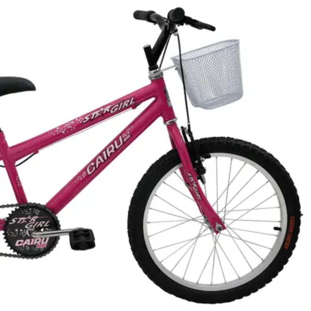 Bicicleta Cairu Star Girl Aro 20 Rosa - Imagem 3