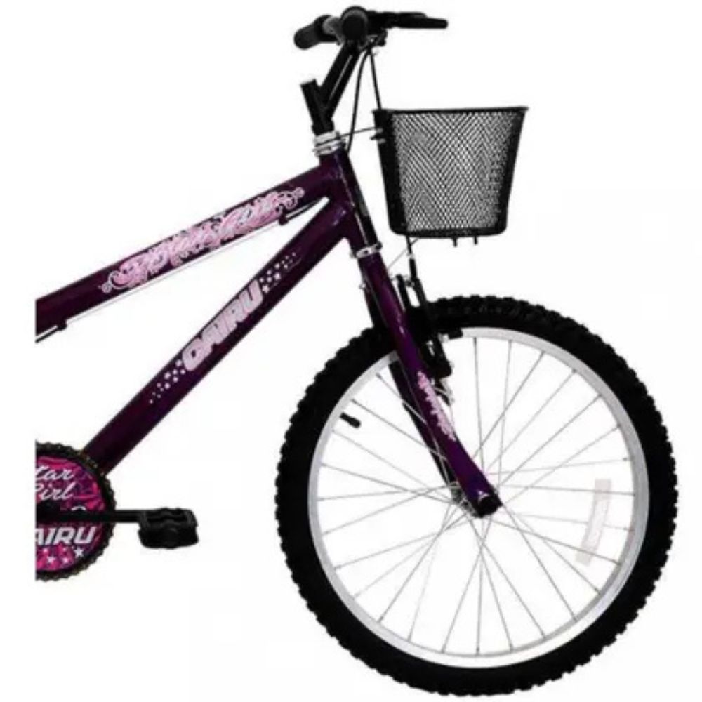 Bicicleta Cairu Star Girl Aro 20 Violeta - Imagem 3