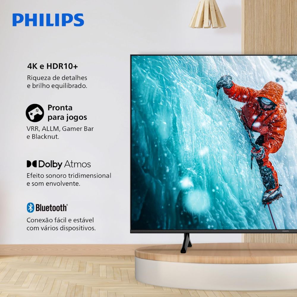 Smart TV Philips 50" 4K UHD LED 50PUG7300/78 - Imagem 9