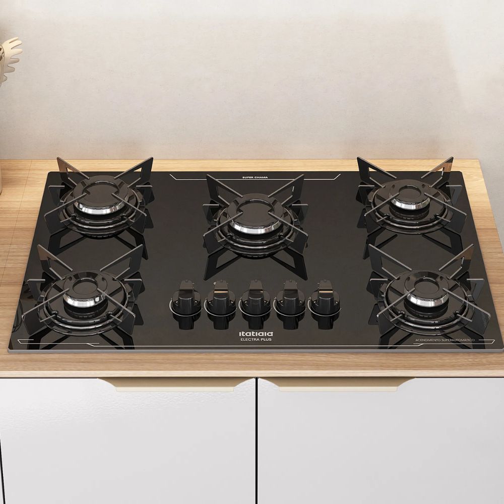 Cooktop Itatiaia Electra Plus 5 Bocas Bivolt Preto - Imagem 4