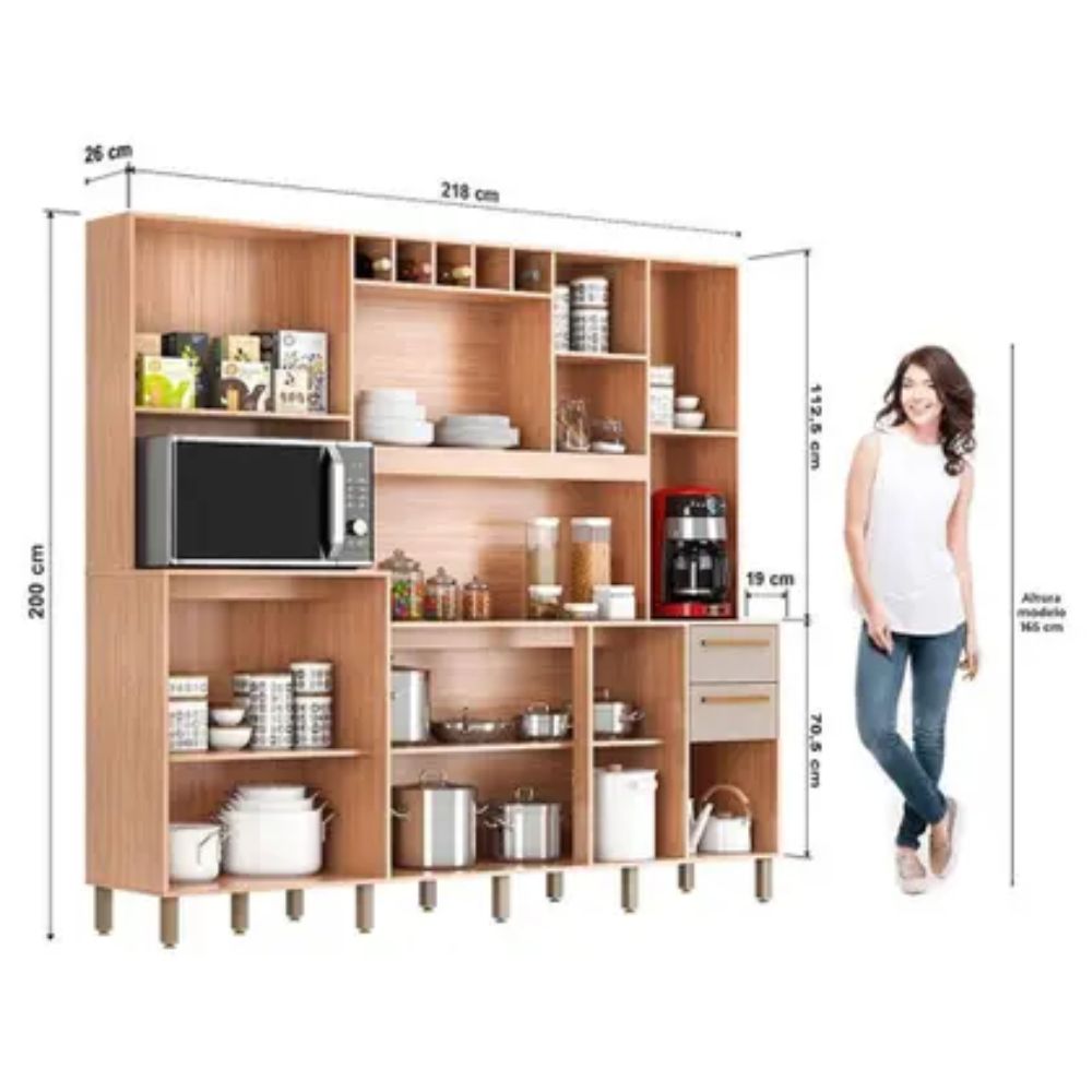 Kit Cozinha Compacta Petra Valdemóveis - Imagem 3