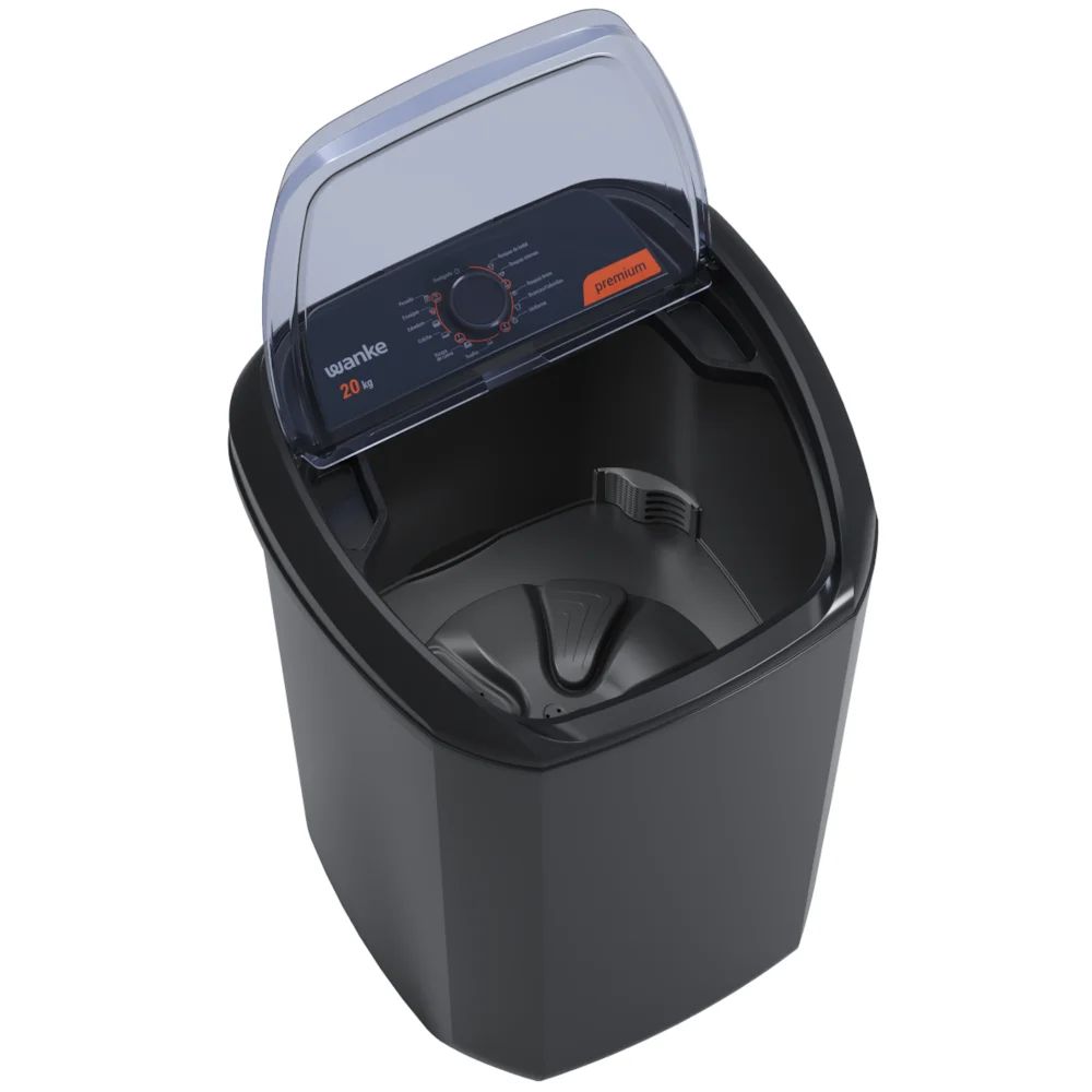 Tanquinho Wanke Premium 20kg Semiautomático, Preto - Imagem 5