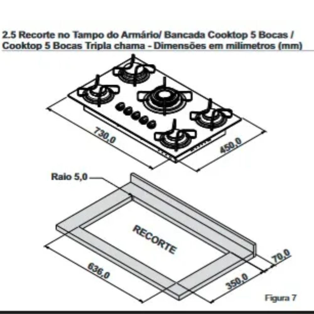 Cooktop Itatiaia Electra Plus 5 Bocas Bivolt Preto - Imagem 6