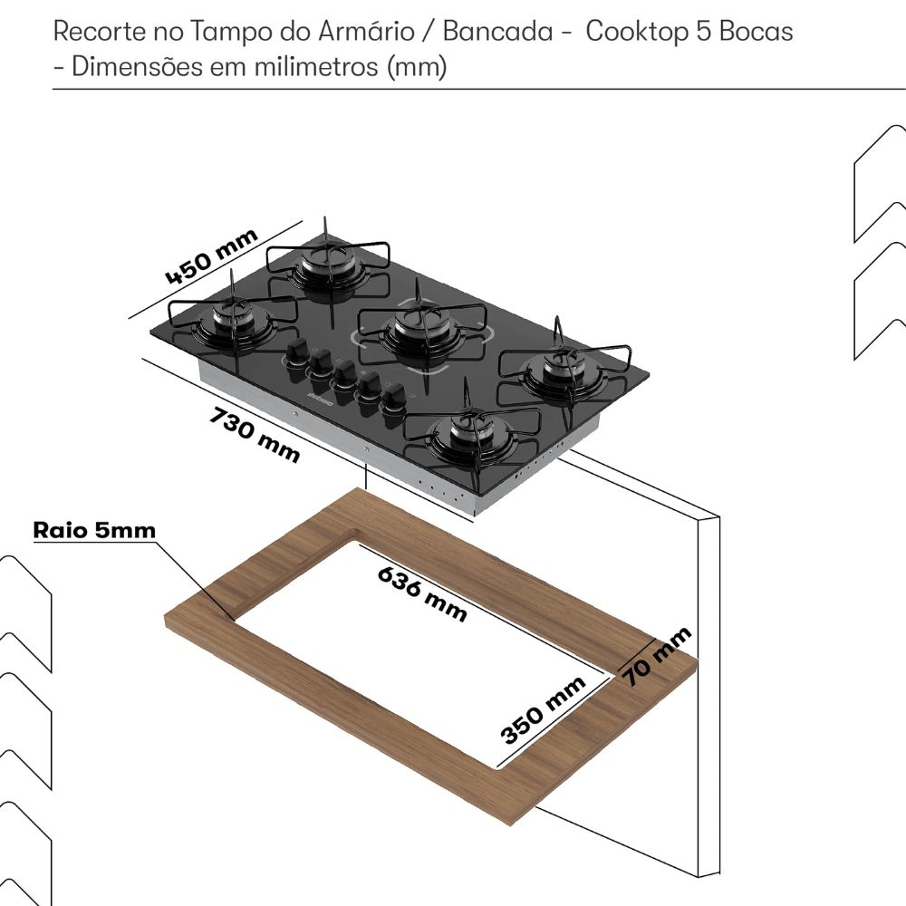 Cooktop Itatiaia, Itamaster 5 Bocas - Imagem 6