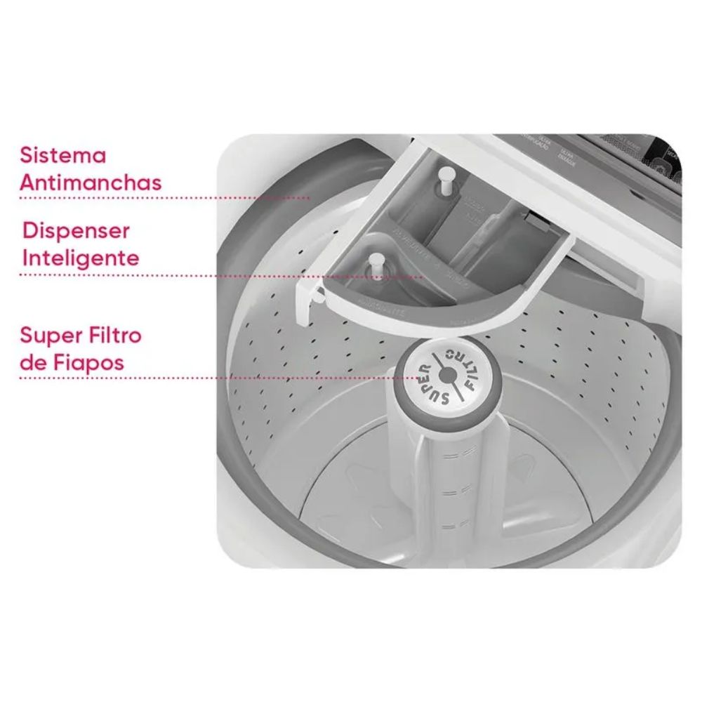 Máquina de Lavar Colormaq 14kg 220V Branca - Imagem 7
