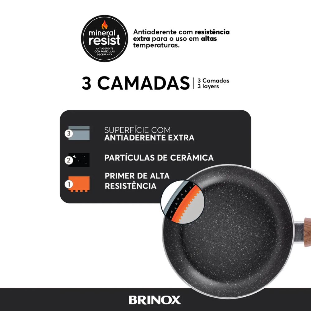 Jogo de Panelas Brinox Ceramic Life Smart Plus 5 Peças - Imagem 8