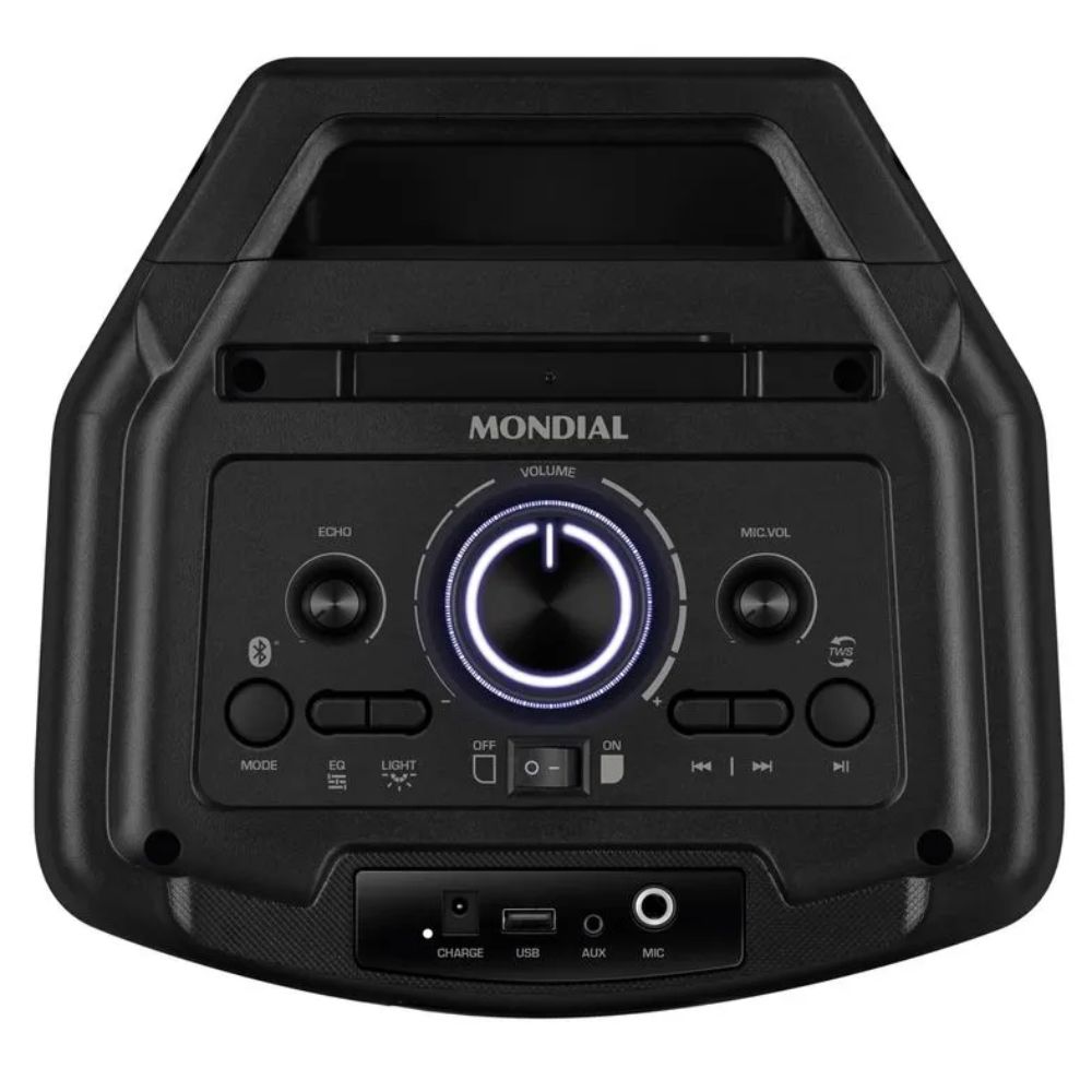Caixa de Som Party Box PBX-600W RMS Bluetooth LED Mondial - Imagem 8