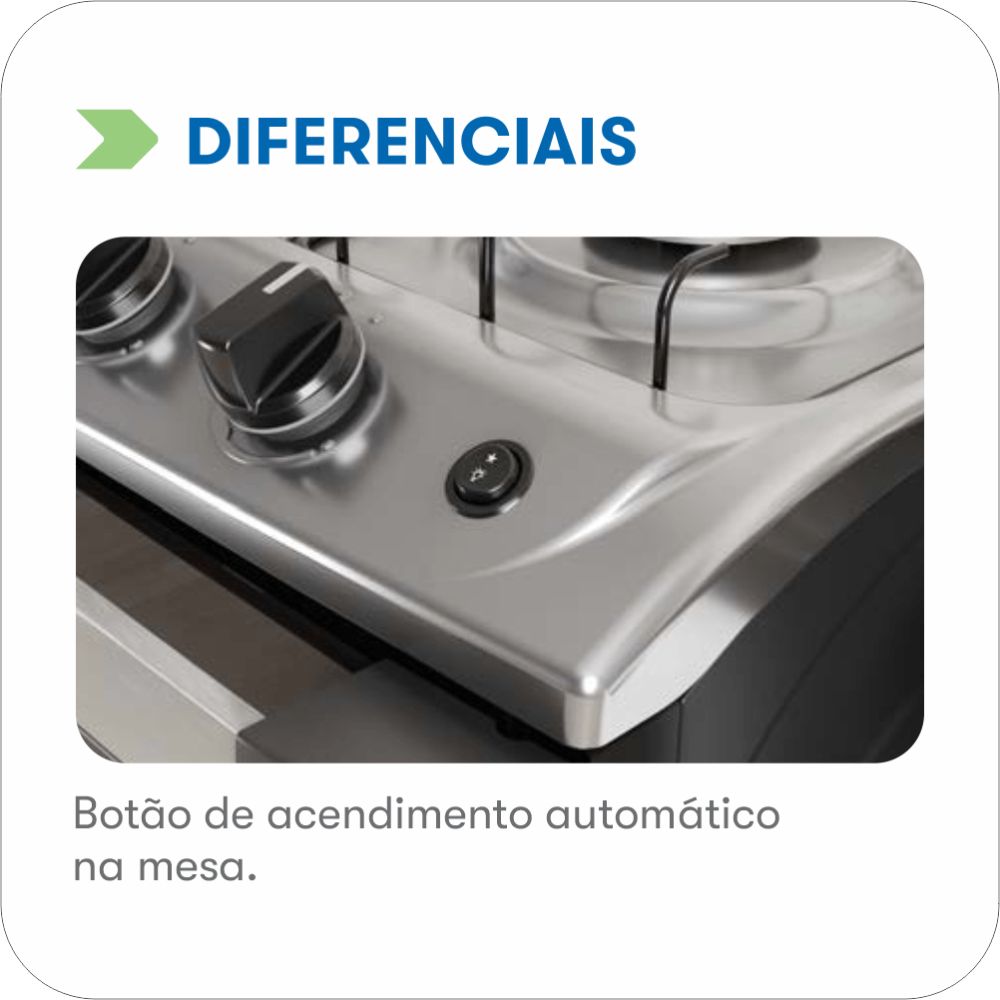 Fogão Itatiaia New Dream 4 Bocas Branco - Imagem 9