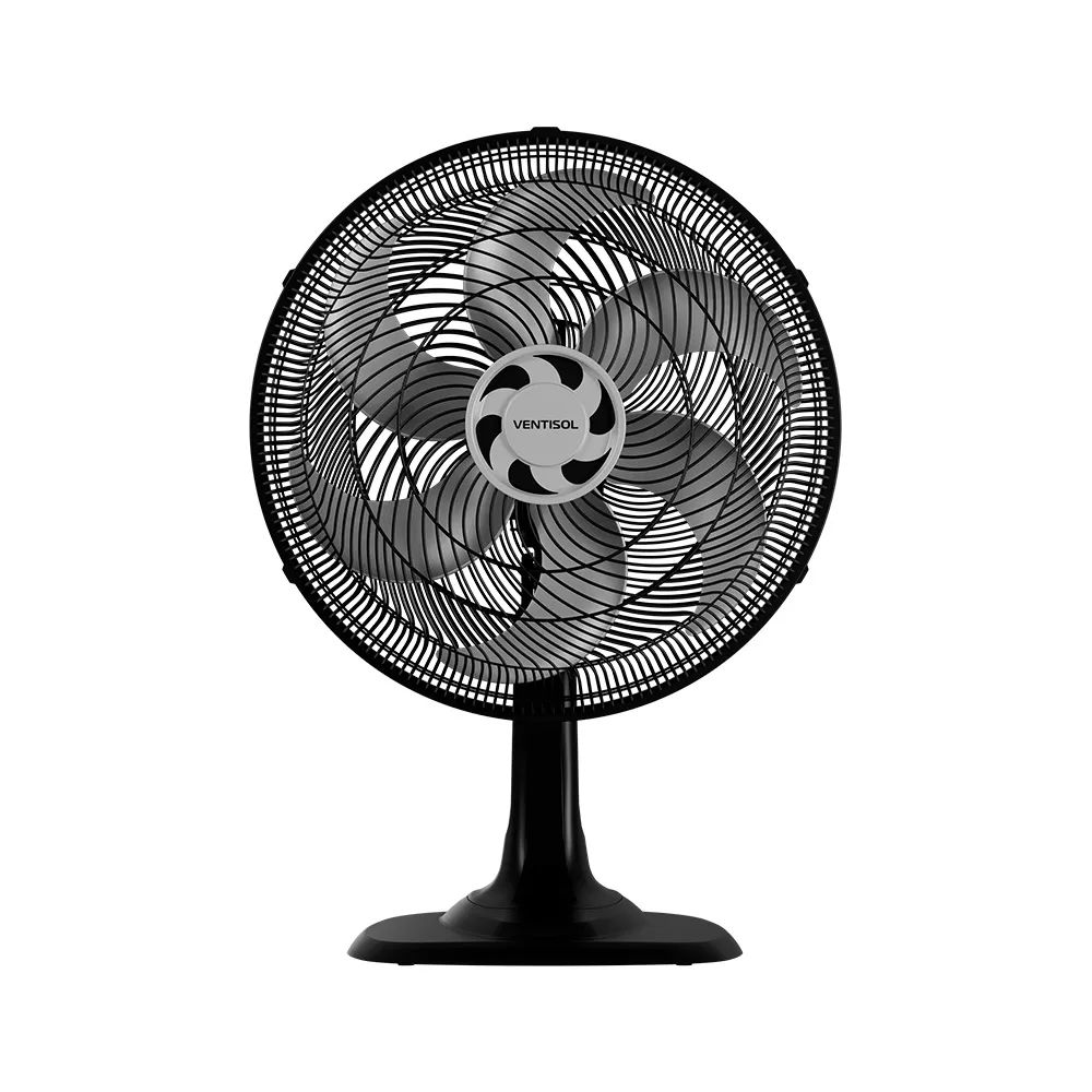 Ventilador de Mesa Ventisol Turbo 6P 40cm Preto
