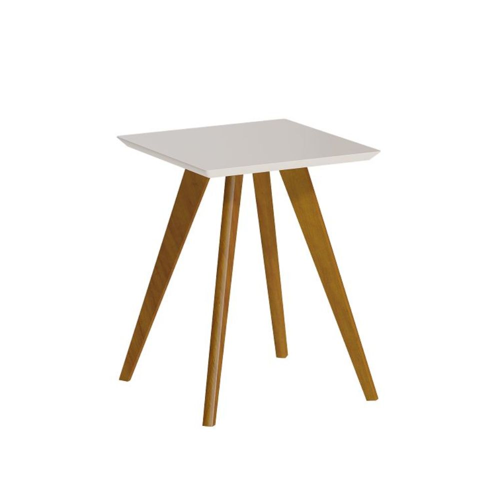 Mesa Lateral Imcal Classic Quadrada Off White