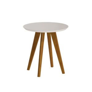 Mesa Lateral Imcal Classic Redonda Off White