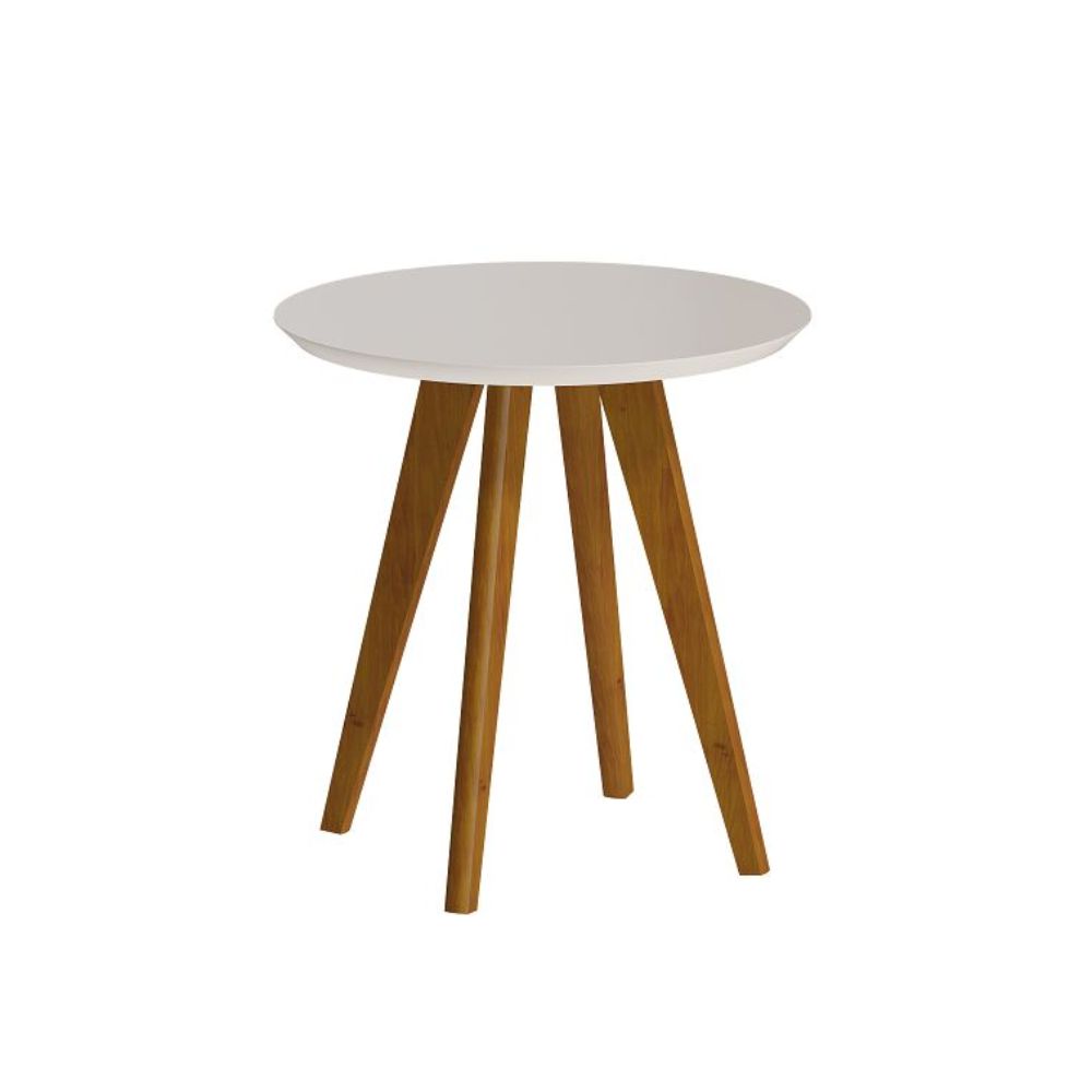 Mesa Lateral Imcal Classic Redonda Off White