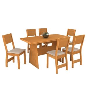Conjunto de Mesa Destak com 6 Cadeiras OFFW