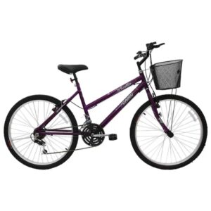 Bicicleta Feminina Cairu Bella Aro 26 Violeta