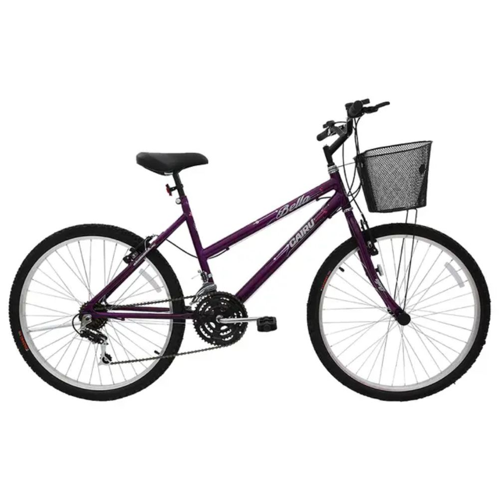 Bicicleta Feminina Cairu Bella Aro 26 Violeta