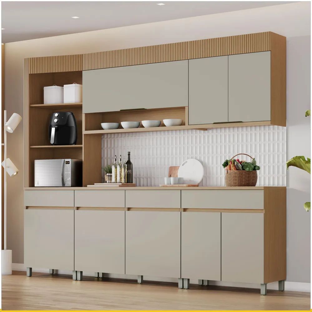 Cozinha Nesher Realeza Premium 265 cm - Imagem 2
