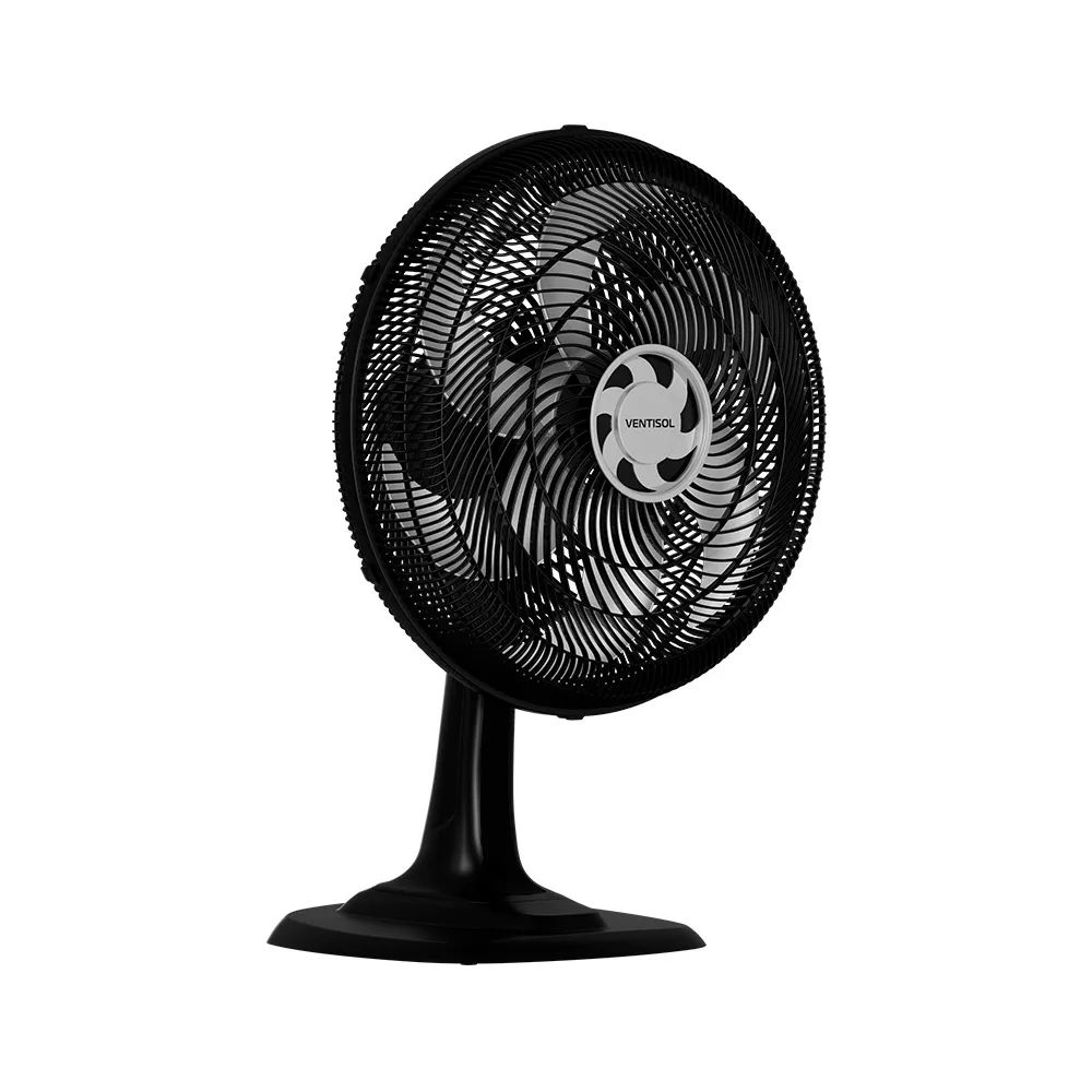 Ventilador de Mesa Ventisol Turbo 6P 40cm Preto - Imagem 2