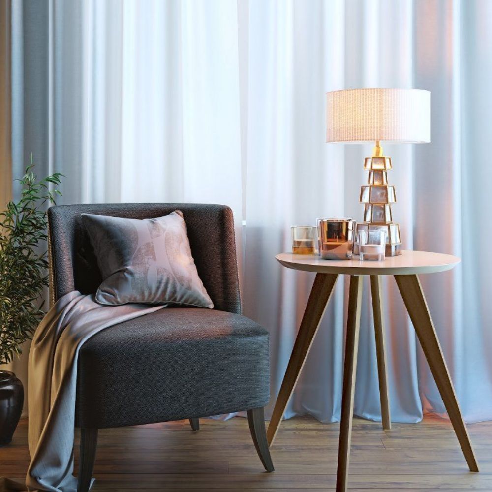 Mesa Lateral Imcal Classic Redonda Off White - Imagem 2