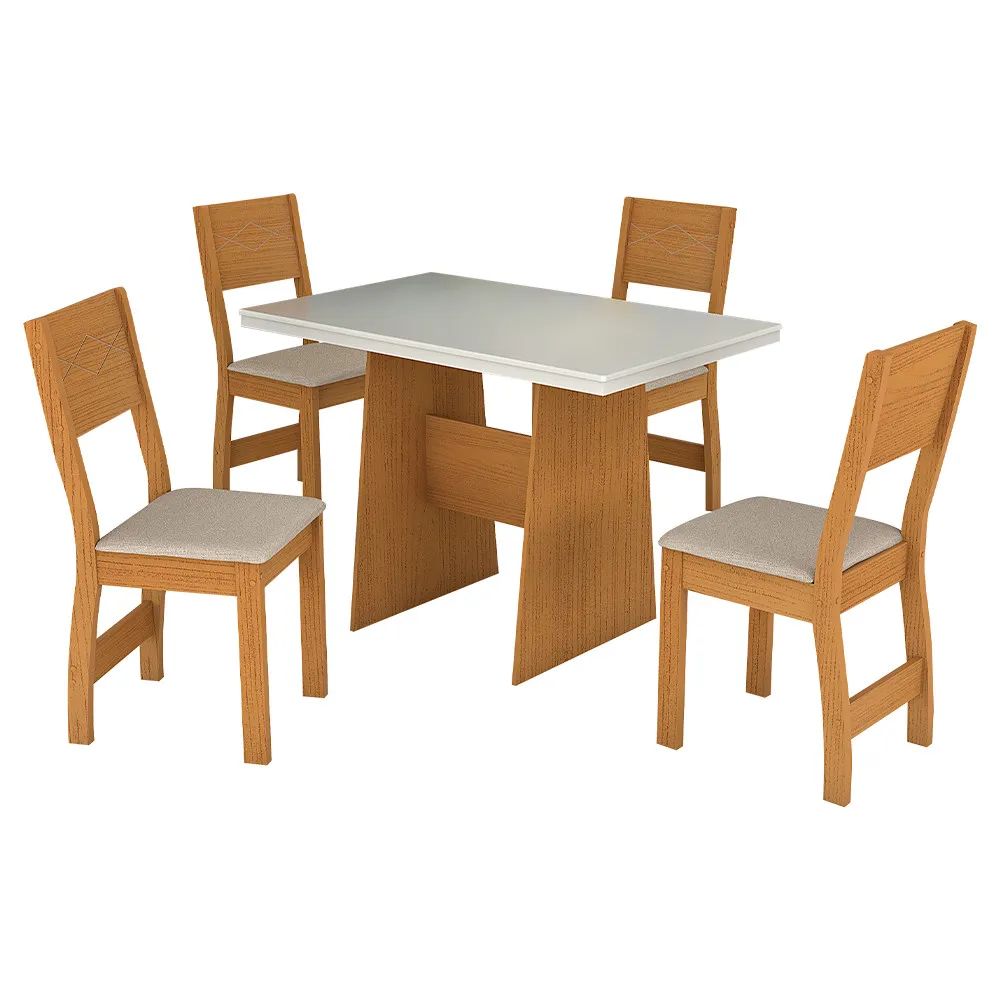 Conjunto de Mesa Destak com 4 Cadeiras Siena – São Carlos - Imagem 2