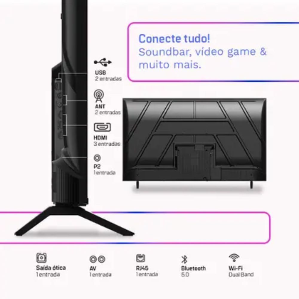 Smart TV HQ QLED 55" 4K - Imagem 3