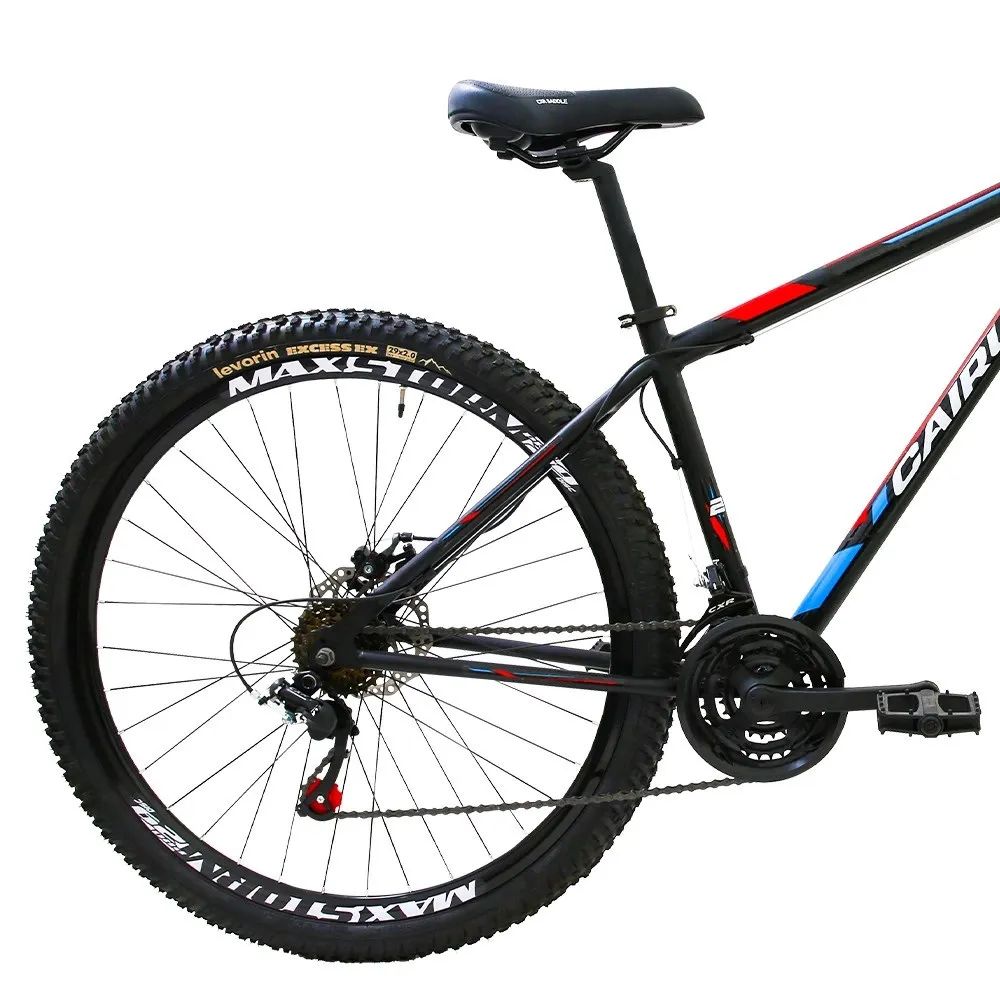 Bicicleta Cairu Flash Aro 29 Preta/Vermelha - Imagem 2